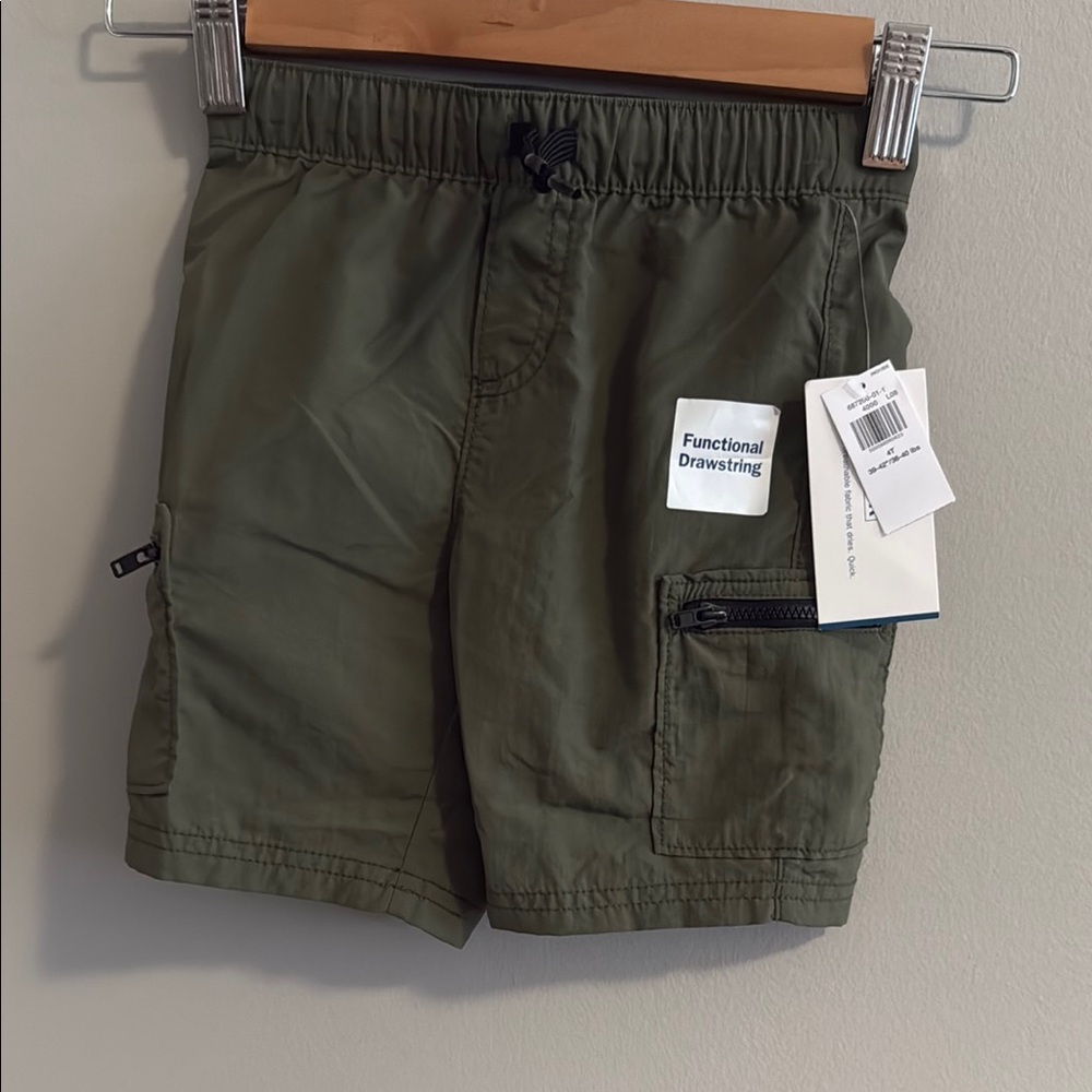 Old Navy Functional Drawstring Kid’s Quick Dry Green Shorts